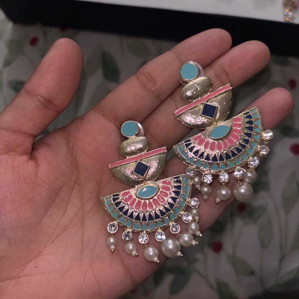 Elegant Multicolor Statement Earrings